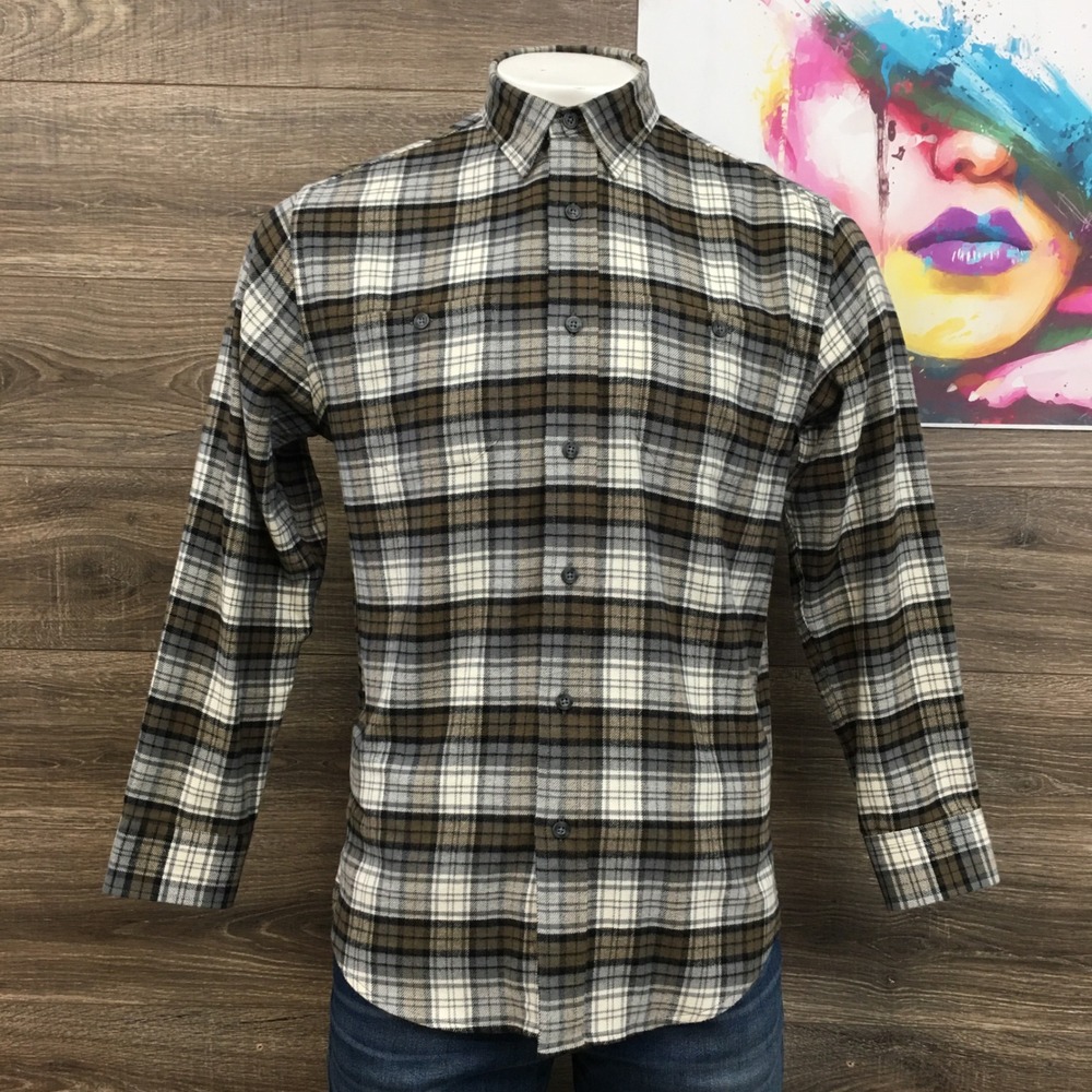 Pendleton Hawthorne Flannel Shirt Plaid Button Up Long Sleeve Mens M